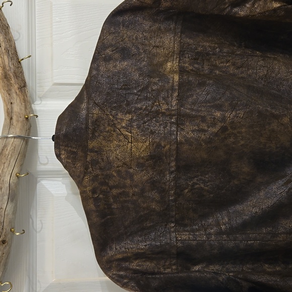 Birch Hill-jacket,coat,gun metal hardware,faux suede,brown,Size XXL - Picture 9 of 14